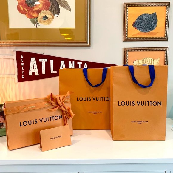 Louis Vuitton Paper Bag And Box Authentic Louis Vuitton Gift Bag